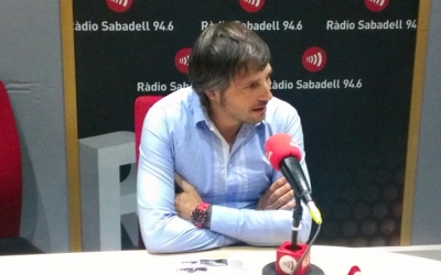 Sergi Giralt als estudis de Ràdio Sabadell | Arxiu RS